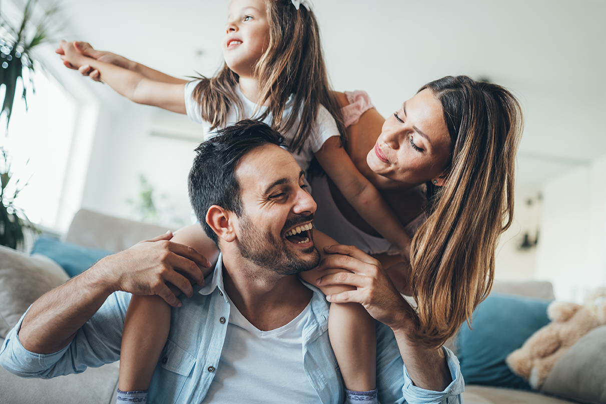 family enjoying cool inside temperature in Arizona